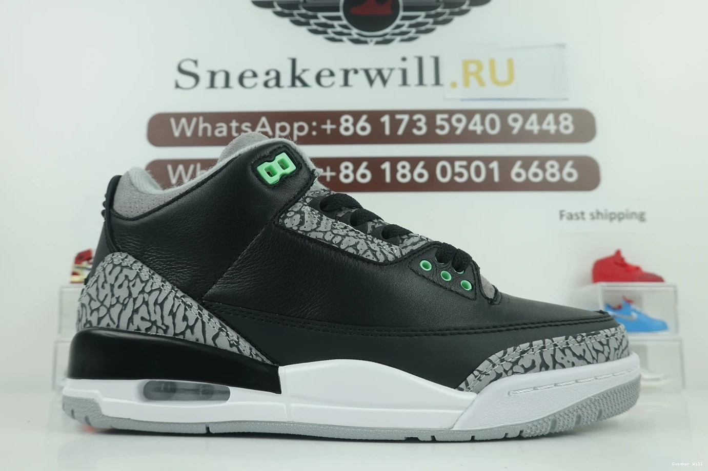 Air GOAT Glow 7237 717 Jordan 3 DailyWear Green 0617